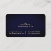 Carte de visite de l'agent d'exécution de la cauti (Dos)