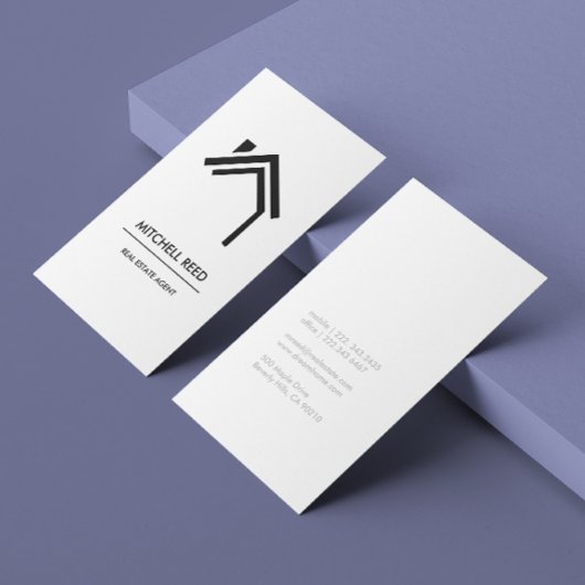 Carte de visite de l'agent immobilier