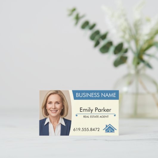 Carte de visite de l'agent immobilier Code QR mode (Debout devant)