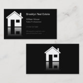 Carte de visite de l'agent immobilier de l'icône d (Devant / Derrière)