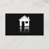Carte de visite de l'agent immobilier de l'icône d (Dos)