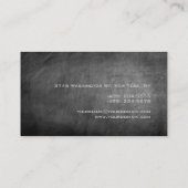 Carte de visite de l'agent immobilier du tableau d (Dos)