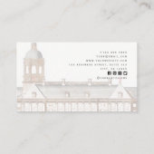 Carte de visite de l'agent immobilier élégant (Dos)