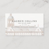 Carte de visite de l'agent immobilier élégant (Devant)