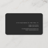 Carte de visite de l'agent immobilier gris du coin (Dos)