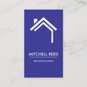 Carte de visite de l'agent immobilier moderne