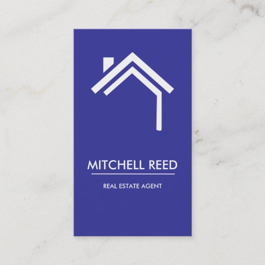 Carte de visite de l'agent immobilier moderne (Devant)