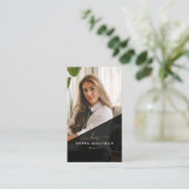 Carte de visite de l'agent immobilier moderne (Debout devant)