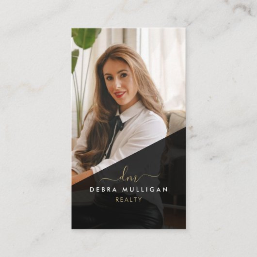 Carte de visite de l'agent immobilier moderne (Devant)