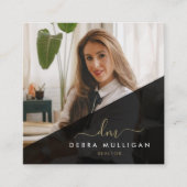 Carte de visite de l'agent immobilier moderne (Devant)