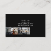 Carte de visite de l'agent immobilier moderne (Dos)