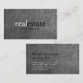 Carte de visite de l'agent immobilier Motif Chalkb (Devant / Derrière)