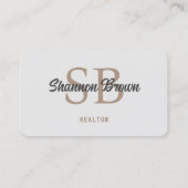 Carte de visite de l'agent immobilier | Réalisateu (Dos)