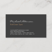 Carte de visite de l'agent Script Grey Manager élé (Dos)