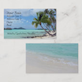 Carte de visite de lagon de Bora Bora (Devant / Derrière)