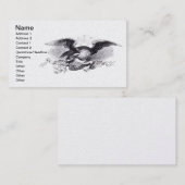 Carte de visite de l'aigle révolutionnaire (Devant / Derrière)