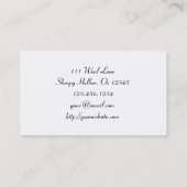 Carte de visite de laine (Dos)