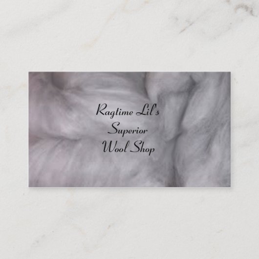 Carte de visite de laine (Devant)