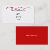 Carte de visite de laisse de chien (Devant / Derrière)