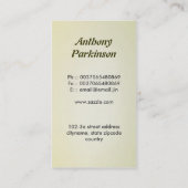 carte de visite de lait de chèvre (Dos)