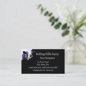 Carte de visite de lait de vache de ferme laitière (Debout devant)