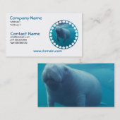 Carte de visite de lamantin (Devant / Derrière)