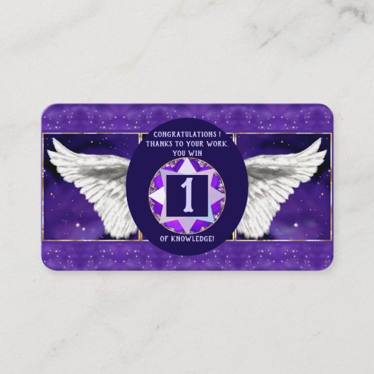 carte de visite de l'âme violette (Devant)