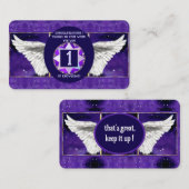 carte de visite de l'âme violette (Devant / Derrière)