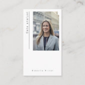 Carte de visite de l'analyseur de données indépend (Devant)