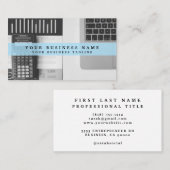 Carte de visite de l'analyste financier (Devant / Derrière)