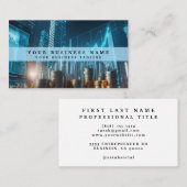 Carte de visite de l'analyste financier (Devant / Derrière)