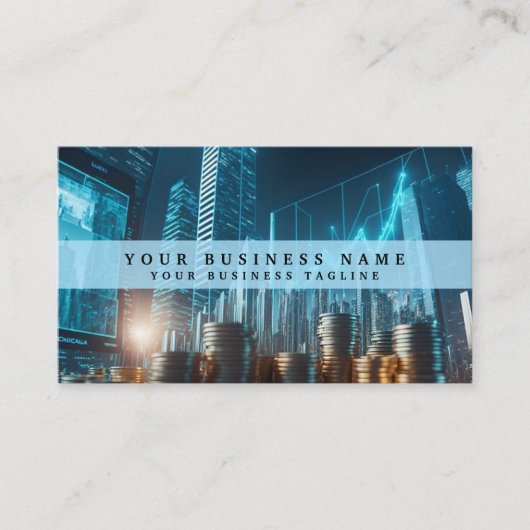 Carte de visite de l'analyste financier (Devant)