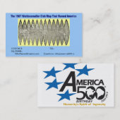Carte de visite de l'anniversaire America500 (Devant / Derrière)