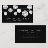 Carte de visite de lanternes de papier chinois noi (Devant / Derrière)