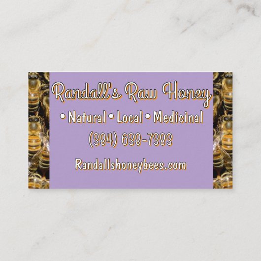 Carte de visite de l'Apiary (Dos)
