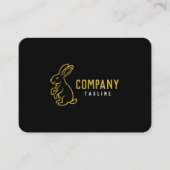 Carte de visite de lapin (Devant)