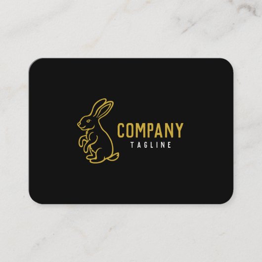 Carte de visite de lapin (Devant)