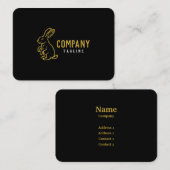 Carte de visite de lapin (Devant / Derrière)