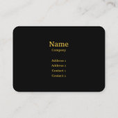 Carte de visite de lapin (Dos)