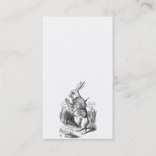 Carte de visite de lapin (Devant)