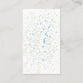 Carte de visite de l'aquarelle violet/bleu (Dos)