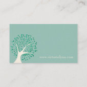 Carte de visite de l'arbre cardiaque de la menthe (Dos)