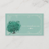 Carte de visite de l'arbre cardiaque de la menthe (Dos)