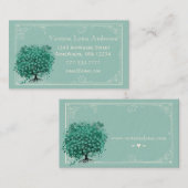 Carte de visite de l'arbre cardiaque de la menthe (Devant / Derrière)