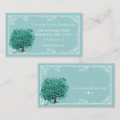 Carte de visite de l'arbre cardiaque de la menthe (Devant / Derrière)