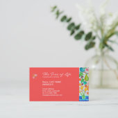 Carte de visite de l'arbre de vie (Debout devant)