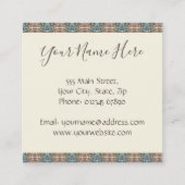 Carte de visite de l'arbre de vie pacifique (Dos)