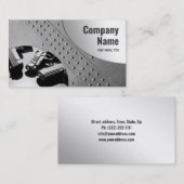 Carte de visite de l'Arrière - plan de métal de la (Devant / Derrière)