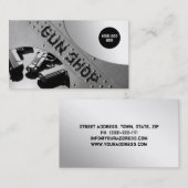 Carte de visite de l'Arrière - plan de métal de la (Devant / Derrière)