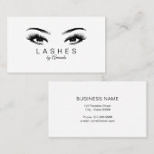 Carte de visite de l'artiste en noir (Devant / Derrière)